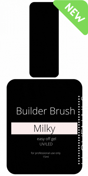 BUILDER BRUSH MILKY 15 ML